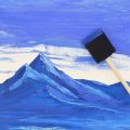 5 pcs/set Wooden Handle Foam Sponge Brush For Art Painting Graffiti Dust Cleaning Painting Tool Drawing Toys. 