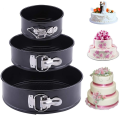 Cake Mould with Removable Base for Baking Nonstick Square Shape and Round Shape. 
