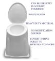 Portable Pakistani Toilet to Western Convertor | Toilet stool | Toilet Commode for patients | Commode chair | Portable Toilet Seat for Adult, Handicap People (PORTABLE COMMODE), Plastic. 