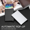 Metal Automatic Pop up Slim Card Holder Wallet Small Card Wallet for Men and Women-Multi-color Metal Slim Card Holder Wallet - Smart, Stylish With Good Quality Pop Up. 