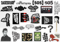 25pcs ARCTIC MONKEYS sticker pack boy band music artist spotify alex turner indie rock music ideal for journal guitar cool stickers. 