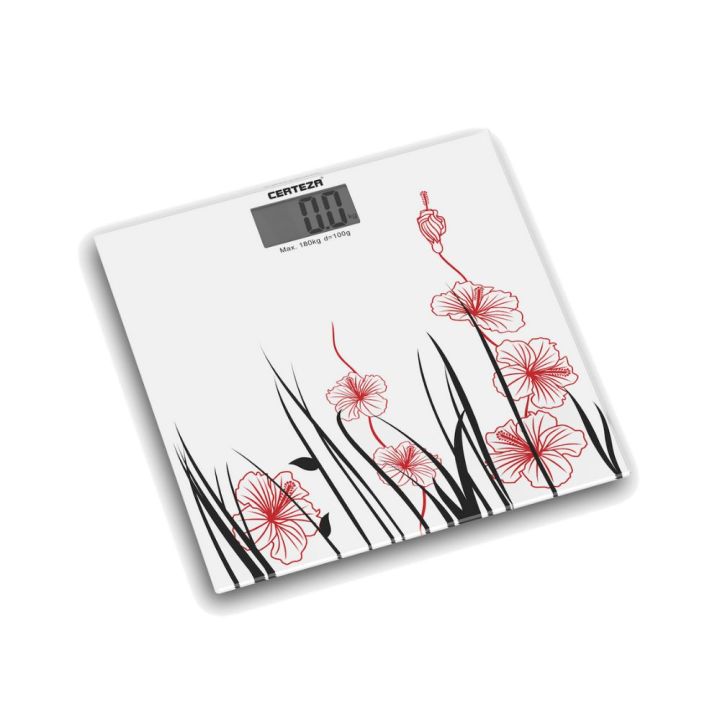 Certeza GS 808 - Digital Body Weight Glass Scale -Weight Machine - Bathroom Scale (White)