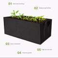 Large Rectangular Fabric Grow Bag / Plant Bed / Kiyari Rectangle Grow Bag / Plant Bag for Kitchen Gardening 12 Gallons / 22x11x11 inches by Victoria Store. 