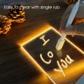 Recommend USB Note Board Lamp with Erasable Pen Led Night Light Decoration Night Lamp Creative Rewritable Transparent Acrylic Electronic Message Board Light Memo Reminder Board. 
