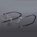 Presbyopia Glasses High Definition Frameless HD Reading Glasses Anti Fatigue Anti Blue Glasses for Men's Office Use Daily. 