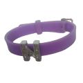 A HAND BAND / BRACELET FOR BOYS / MEN / GIRLS WITH ALPHABET N IMPORTED RUBBER PURPLE QWIS-2466-20 QUALITY WEB STORE . 
