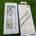 Ronin R‑2040 Type‑C to Type‑C Fast Charging Cable – 60W | Braided Shielded Design | 1 m. 