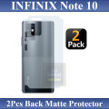Infinix Note 10 Back Protector Matte Skin Sheet For Infinix Note 10 - 2Pcs. 