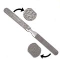 Double Sided Callus Hard Skin Remover Pedicure Dead Heel Softner File For Corn , Callus Remover (3 Pcs) Dual Sided Foot Filer, Steel Foot Filer , Plastic Foot Scraper. 