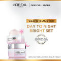 L'Oreal Paris Glowy Skin Day & Night Set (Glycolic Day Cream 50ml + Glycolic Night Cream 50ml). 
