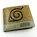 Anime Comics Shippuden Konoha Wallet Uchiha Sasuke Leaf Mark Coin Pocket Card Holder Purse Men Women Money Bag. 