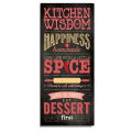 kitchen rules wall art , sign ,plaque,wall hanging,home decor size 16 x 7 inch. 