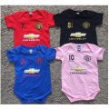 UNITED_MANCHESTER UNISEX BABY ROMPERS 100% COTTON WITH LOGO JTGZ. 
