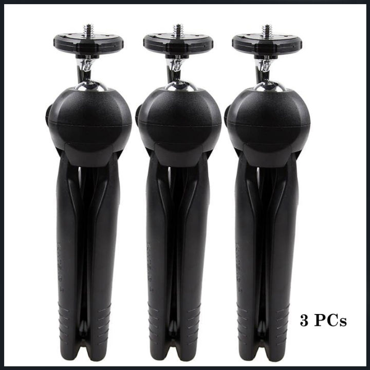 "Pack%20of%203%20Mini%20Phone%20Tripods%20%E2%80%93%20Tabletop%20Smartphone%20Stands%20with%20Ball%20Head%20&%20Universal%20Mount%20Clip%20Holder"%20-%20Image%204