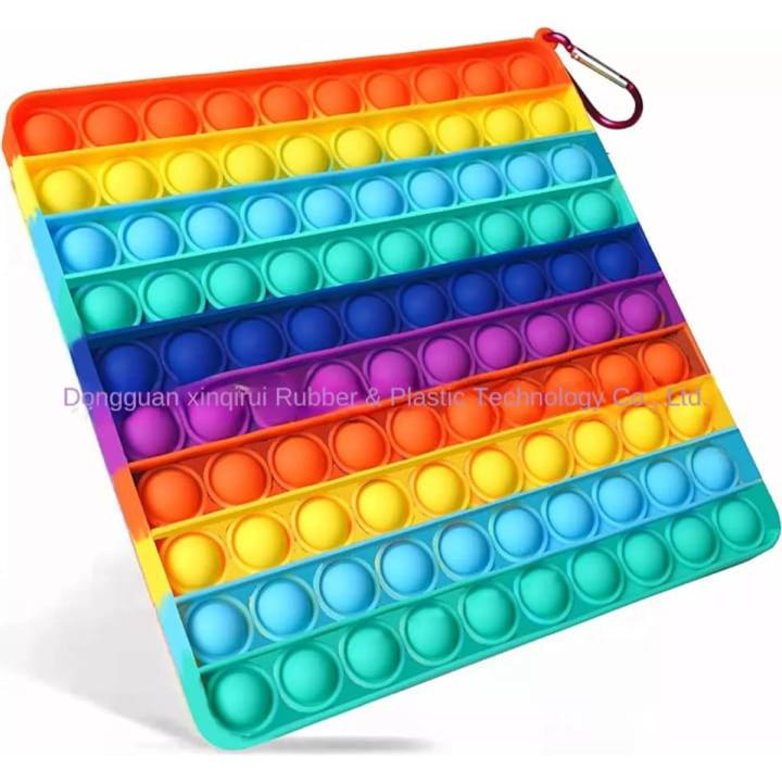 Big Size Push Pop Up It Bubble Fidget Sensory Toy Anxiety and Stress Reliever Silicone Squeeze Fidget Gifts for Kids