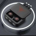 M88 Plus Wireless Earbuds TWS Bluetooth Headset  With 3 cable Charger Box LED Display Earbuds With Mic. 