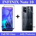 Infinix Note 10 Full Screen 9D Tempered Glass | Soft Hydrogel Protective Film For Infinix Note 10. 