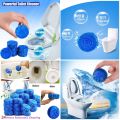Pack of 20 pcs TOILET CLEANING TABLETS Automatic Toilet Bowl Cleaner Effervescent Tablet for Toilet Fast Remover Urine Stain Deodorant Yellow Dirt Toilet Cleaning Tool. 