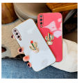 For Huawei Y9s Cover Fashion Rhinestone 3D Cactus Shiny Plating Square Bumper Phone Case Soft Silicone Shockproof Protective Back Cover. 