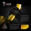 MZS Gold Motorcycle Clutch Brake Levers Short Adjustable CNC Compatible with YZF R3 2015-2025 / YZF R25 2015-2025 / MT03 2016-2025 / MT25 2016-2025 B AS173. 