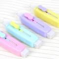 2 Pcs Candy Pushing Eraser With Soft Brush Correction For Pencil School Student Stationery Eraser. 