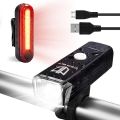 Degbit Bike Light Set, Upgraded USB Rechargeable Bicycle Light Mountain Bike Light, Water Resistant Led Cycle Lights Rechargeable, Easy Mount USB Front Light Headlight & Back Tail Light. 