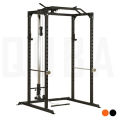 HOME GYM POWER RACK WITH CABLE PULLEY SYSTEM LAT/ROW ATTACHMENT. 