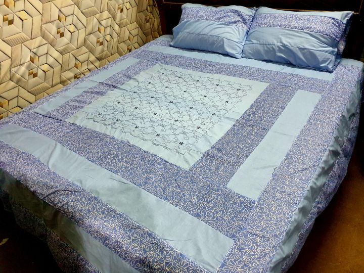 3%20Piece%20Embroided%20Double%20Bedsheet%20Set%20Patchwork%20-%20Image%204