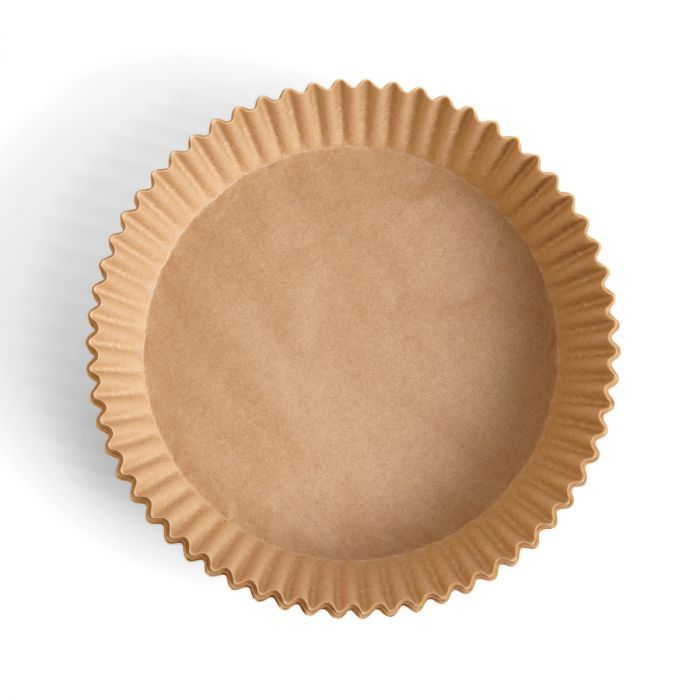 50pcs Air Fryer Disposable Paper Liners - Non-Stick Round Baking Mats for Steaming & Frying (AL MAKKAH)