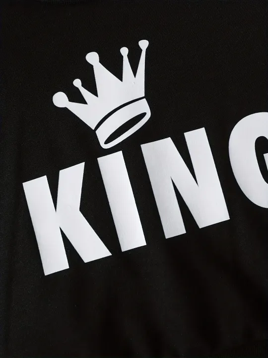 "Keep%20Your%20Baby%20Boy%20Stylish%20and%20Comfy%20with%20a%20King%20Letter%20Print%20Tracksuit%20-%20King%20Letter%20Print%20Sweatshirt%20&%20Trousers%20Set"%20-%20Image%205