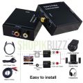 3.5mm Digital Coax Optical SPDIF Toslink to Analog RCA Audio Adapter Converter| Shopikbuzz. 