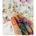 Imported Coil Less Colorful Safety Pins For Women Muslim Hijab Scarf -Bulb Pin-Loop Hijab Scarf Pins-Colorful Safety Pins pack of 50. 