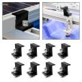 8 Pieces Solar End Clamp Solar Panel Bracket End Clamp for RV Camping Boats 45mm. 