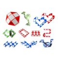 CREATIVE CHANGEABLE RUBIK’S SNAKE MAGIC CUBE PUZZLE TOY. 