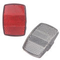 Bicycle Plastic Reflector Tail Light Reflector Front And Rear Warning Tail Light NOVO. 