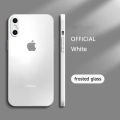 White frosted glass Case iPhone Xs Max XR cases iPhone X Xs Cover ix. 