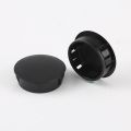 25PCS Premium Plastic Locking Hole Plugs Black Flush Type Plastic Hole Cover Panel Hole 38mm Round End Cap Chair Furniture Glide Protectors. 