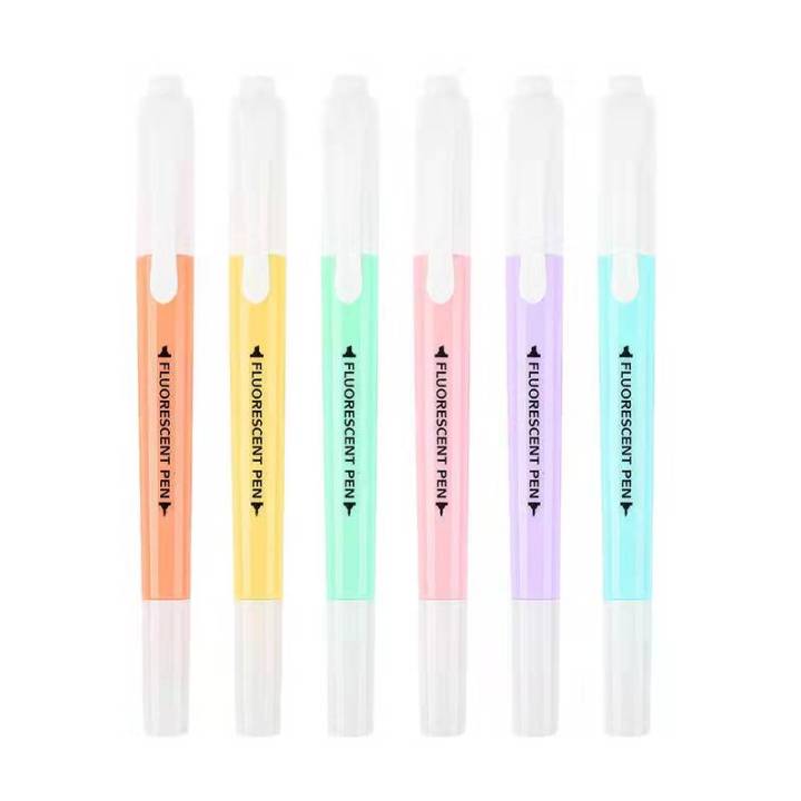 6Pcs/Set%20Double%20Head%20Fluorescent%20Highlighter%20Pen%20Markers%20Pastel%20Drawing%20Pen%20For%20Student%20School%20Office%20Supplies%20Cute%20Stationery%20-%20Image%205