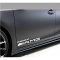 White Color Powered By AMD Sticker Car Styling Vinyl Decal 28 by 4.5 centimetre Size With Pasting Tape High Quality. 