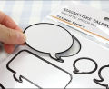 12 Pcs Reusable Sticky Notes Magnetic Speech Bubbles with Marker Multipurpose Memo Magnetic Speech Bubbles Balloons Dialogue Kitchen Reminder for Fridge Study with Board Marker. 