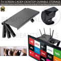 TV Screen Caddy Desktop Durable Storage Screen Top Shelf Home Bracket Adjustable. 