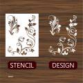 Tribal Flower Stencil Used for Wall Painting Wood, Fabrics, Scrapbook Coloring Embossed Album Decoration Card Template ID 507. 