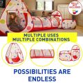 Kids Pop Up Play Tunnel Tent House, Game Play Children's Crawl Tunnel(Tunnel 3 pcs). 