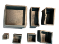 Black Square Black Rectangle12-Pcs PVC Rubber for Chair Legs Chair Legs Caps Table Legs Caps Furniture Pads Pipe End Cap Table Legs Caps Anti-slip Floor. 