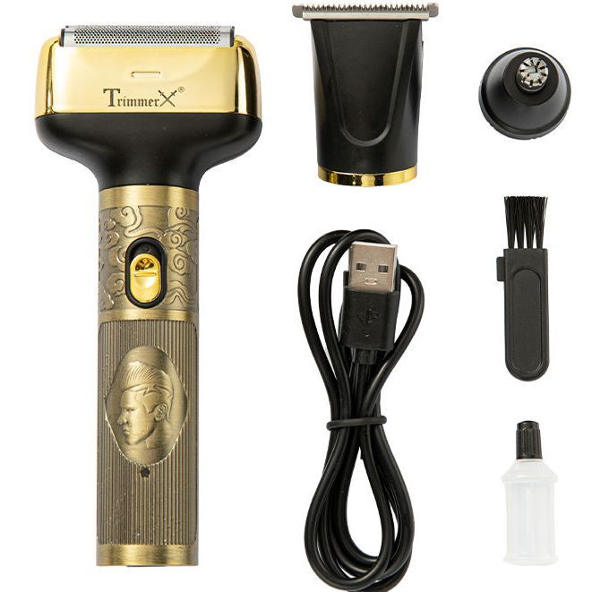 TrimmerX TM-T99 3in1 High Quality USB Barber Waterproof Cordless Electric cordless professional hair clippers