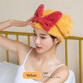 【HOT】 Super Absorbent Bath Cap Women's Quick Dry Cap Cute Bow Towel Bath Cap Dry Hair Cap Bathroom Accessories. 