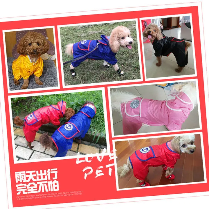Full%20package%20raincoat%20clothes%20teddy%20bear%20fadou%20corgi%20poncho%20waterproof%20small%20dog%20quadruped%20-%20Image%205