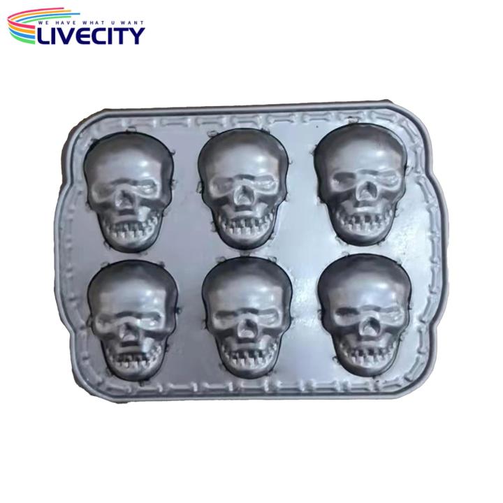 Skull Cake Pan Durable Halloween Skull Design Pancake Mold Template