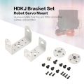 HDKJ Steering Gear Pan and Tilt Mechanical 2 DOF Robot Servo Bracket Mount Kit. 