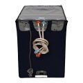 Top Loader 8 kg 100% Waterproof Washing Machine Cover Black Color. 